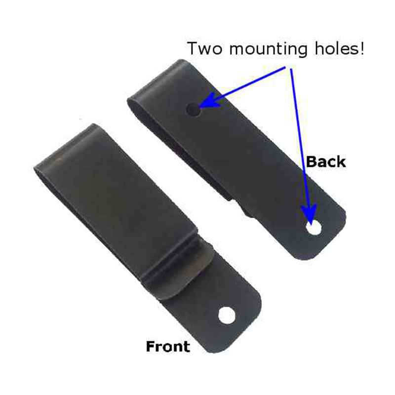 Metal Belt Clip (607BO2H), Tempered Belt Clip