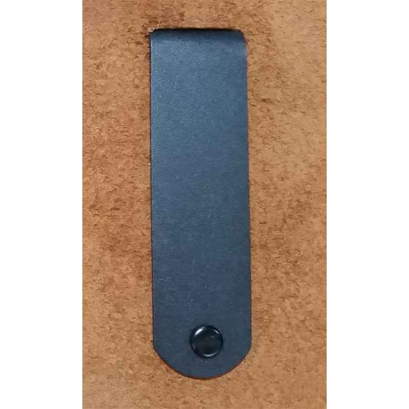 Metal Belt Clip (607), Black Powder Coated, Tempered