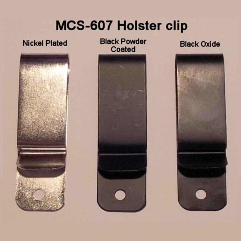 Metal Belt Holster Clip (607NP), Tempered Belt Clip, Nickel Plated
