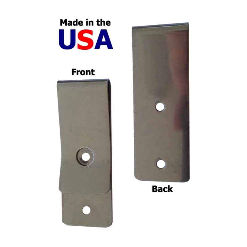 Metal Belt Clip (631), Stainless Tempered Clip - USA