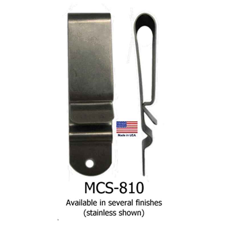 Metal Belt Holster Clip, Nickel Plated, Tempered