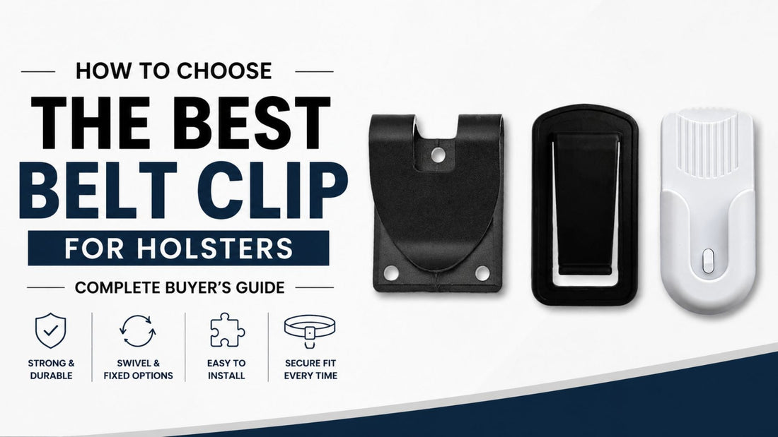 Best belt clip for holsters buying guide with black, swivel, and stichable clips