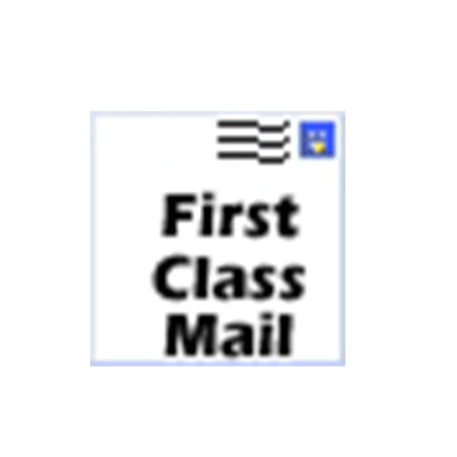 First Class Mail label